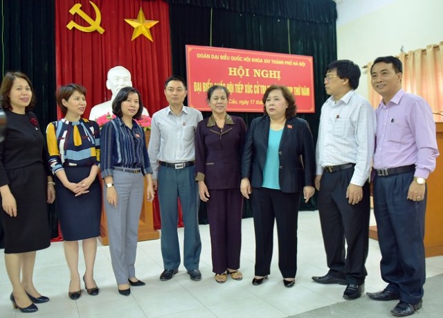 Đại biểu Quốc hội TP Hà Nội tiếp xúc cử tri quận Hà Đông, Thanh Xuân 